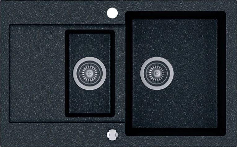 

Кухонная мойка Kernau KGS H 6080 1.5B1D Black Metallic