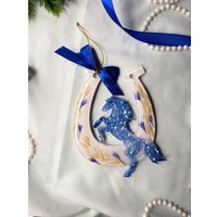 Елочная игрушка Wood_N_Sea Подкова НГ-4 (белый)