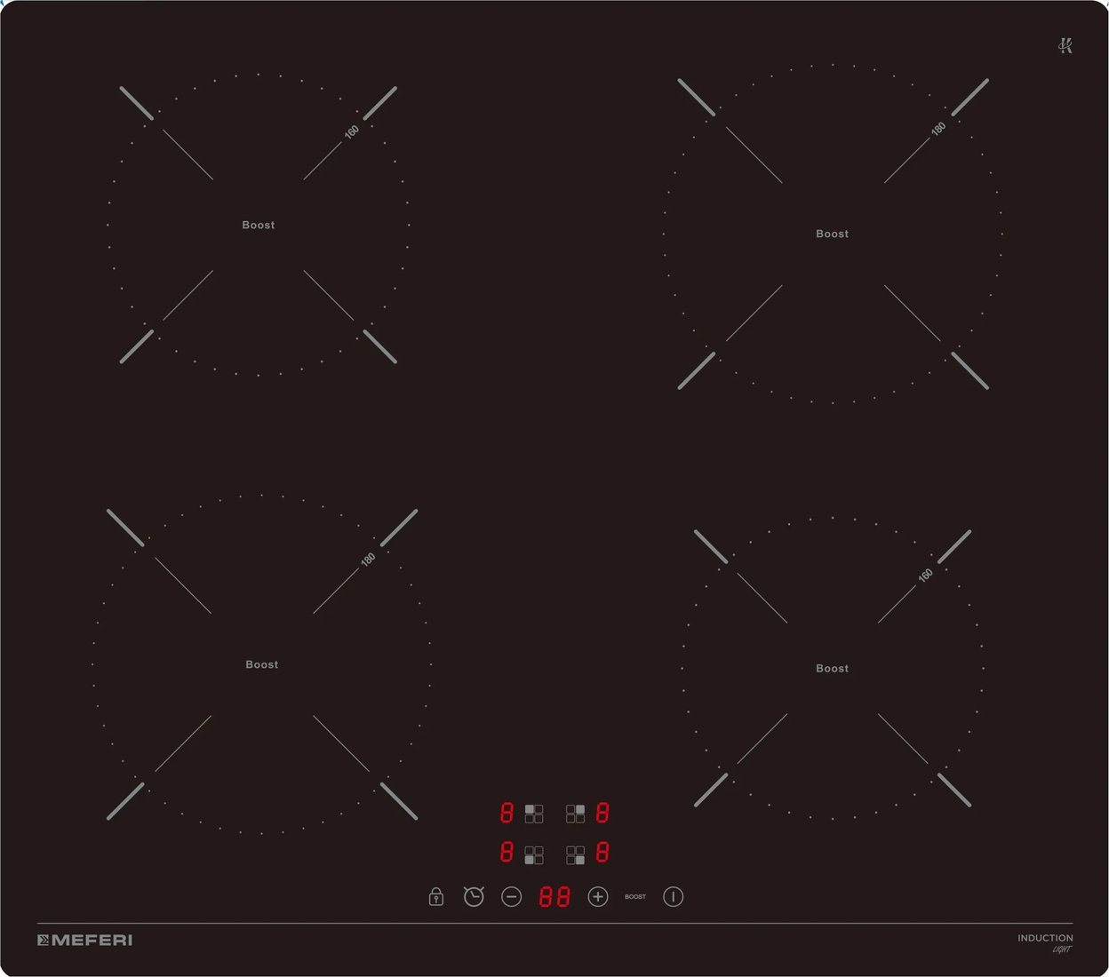 

Варочная панель Meferi MIH604BK Light
