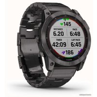 Умные часы Garmin Fenix 7X Sapphire Solar (серый карбон/серый карбон титан)