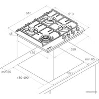 Варочная панель KUPPERSBERG FS 603 W Silver