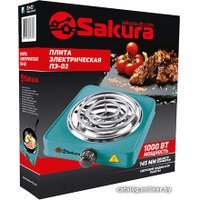 Настольная плита Sakura ПЭ-02 (бирюзовый)