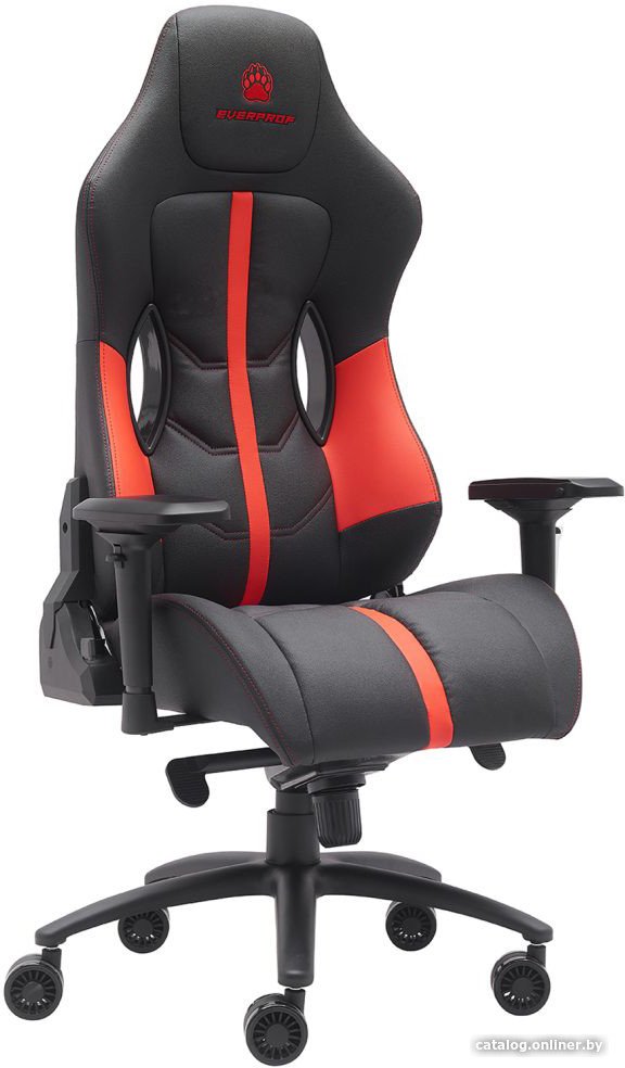 Игровое (геймерское) кресло Everprof Jaguar (экокожа/красный)