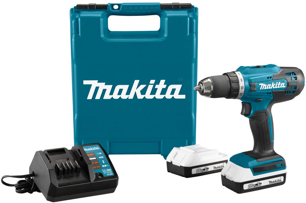 

Дрель-шуруповерт Makita DF488DWAE (с 2-мя АКБ, кейс)