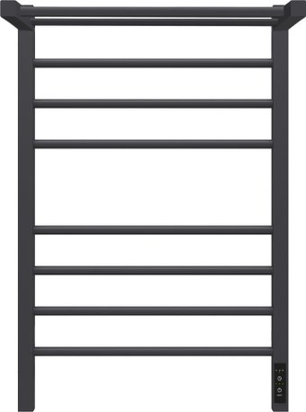 Полотенцесушитель Granula Квадро Сплит 50х80 (с полкой, терморегулятором, черный)