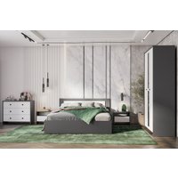 Кровать Mio Tesoro Дольче 160x200 (графит/белый) в Пинске