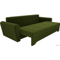 Диван Лига диванов Амстердам 105047 (микровельвет, зеленый)