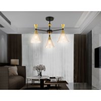 Люстра средней высоты Ambrella light Traditional TR3169/3 BK/GD