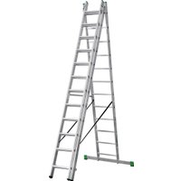 Лестница-стремянка Новая высота NV 223 алюминиевая трёхсекционная 3x12 ступеней