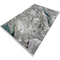 Ковер для жилой комнаты Radjab Carpet Афина Прямоугольник 9012A 12860RK (1.2x1.8, Grey/D.Green)