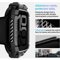 Чехол Spigen Rugged Armor для Apple Watch 10 42 мм ACS08585 (черный)