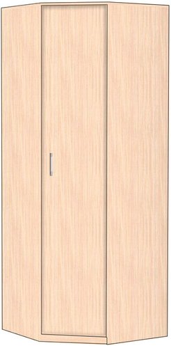 Шкаф распашной МДК ГШУ угловой 2120x720x720 (дуб млечный)