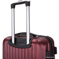 Чемодан-спиннер L'Case Krabi 71 см (винный)