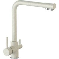 Смеситель MARRBAXX Карельский камень КМ006/Q7 (белый/хлопок)