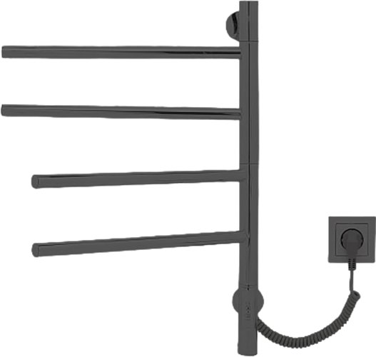 

Полотенцесушитель Gloss & Reiter E2.L.43x60.F4 (таймер, муар черный)