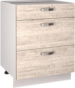 

Шкаф напольный Anrex Alesia 3S/60-F1 (серый/сосна винтаж)