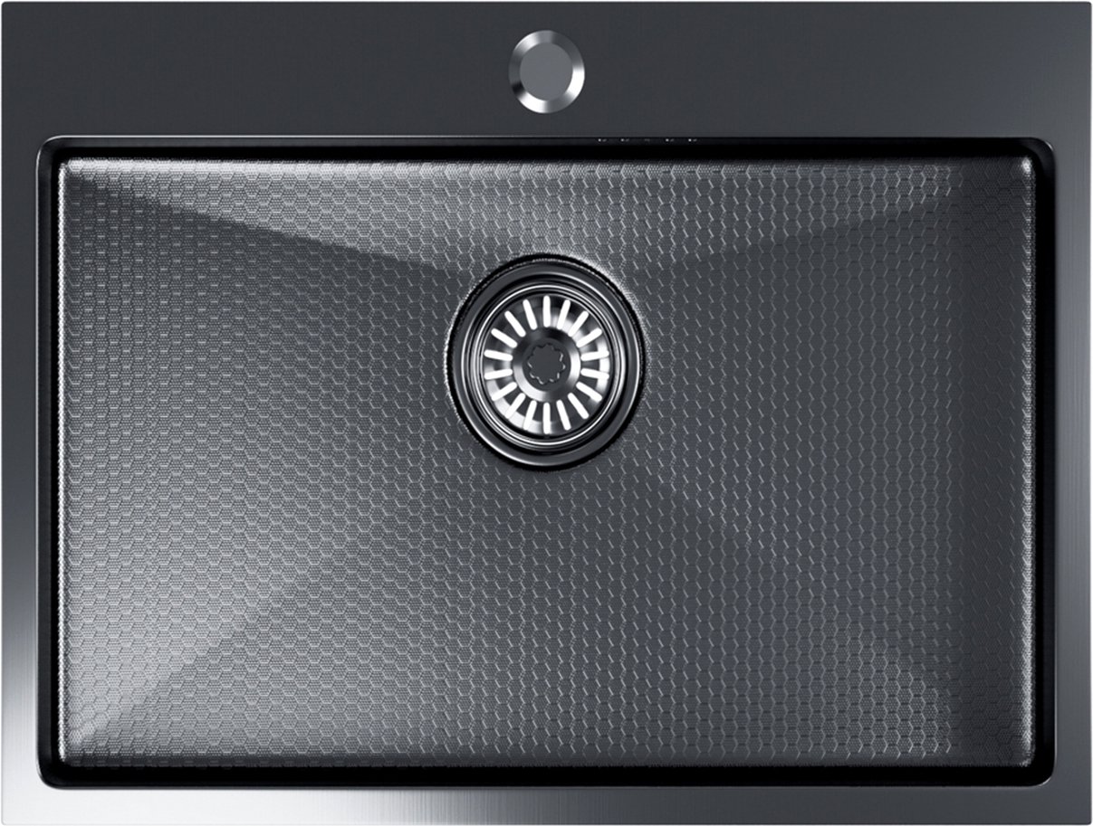 

Кухонная мойка Berge 6050 Decor premium Nano Black (черный)