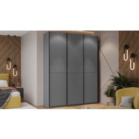 Шкаф-купе Трия Оскар Тиффани Т2 2100 282754 (черный/серый графит/графит матовый) в Пинске