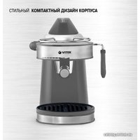 Рожковая кофеварка Vitek VT-1524 GD (черный/серебристый)