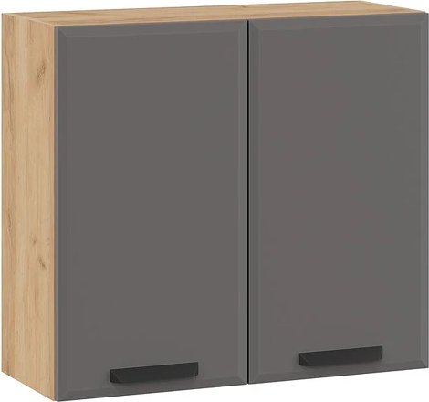 

Шкаф навесной Трия Тиана 1ВВ8 с двумя дверьми (дуб крафт золотой/асфальт супермат)