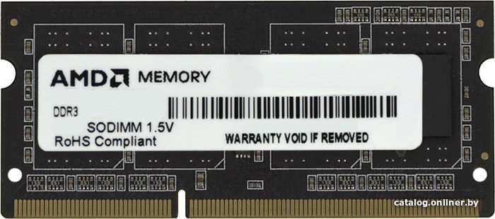 AMD Radeon R5 Entertainment Series 2ГБ DDR3 SODIMM 1600 МГц R532G1601S1S-U