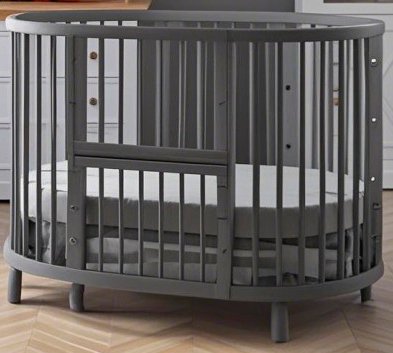 

Кроватка-трансформер Bambini 20.16.20_38_141 (с маятником, серый)