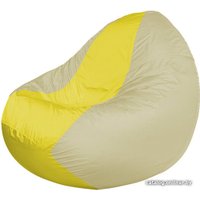 Кресло-мешок Flagman Classic К2.1-81 (бежевый/желтый)