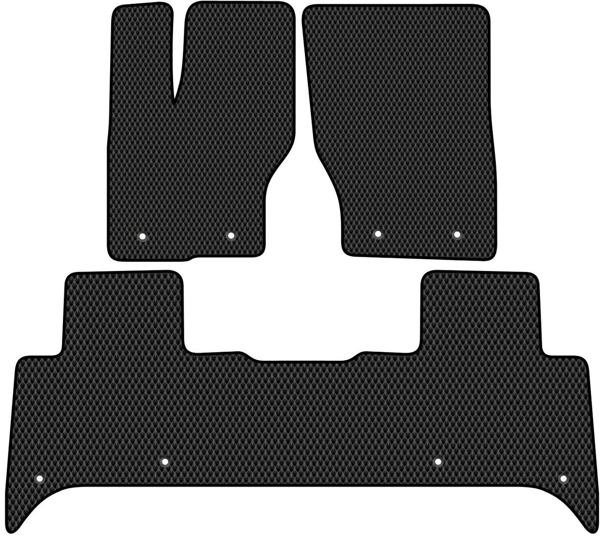 

Комплект ковриков для авто Alicosta Land Rover Discovery V (suv / L462) 2016 - Н.В. (черный, ромб)