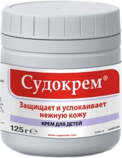 

Крем детский Судокрем Успокаивает и защищает нежную кожу 125 г