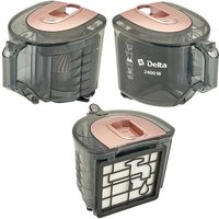 Пылесос Delta DL-0853 (бежево-розовый)