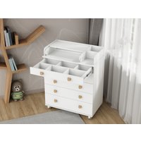 Детский комод Incanto Мишка с органайзером 800/5 PK-0060/00 (белый)