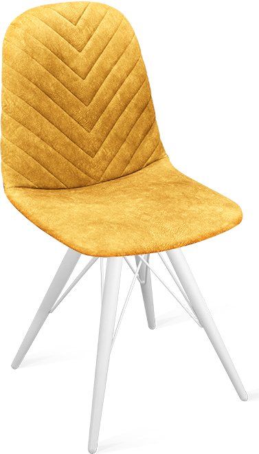 

Стул Трия Шерри К3 (белый матовый/микровелюр Wellmart Yellow)