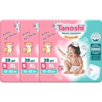 Трусики-подгузники Tanoshi Baby Pants XL 12-22кг (114 шт)