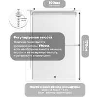 Рулонные шторы Sundays Home LM 167-01 160х170 (белый)