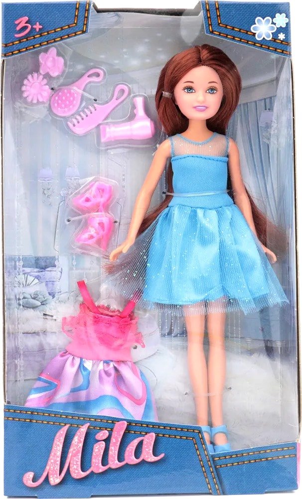 

Кукла Funky Toys Мила со сменным платьем и аксессуарами 70003