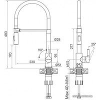 Смеситель Paulmark Halt Ha214021-401 (антрацит)