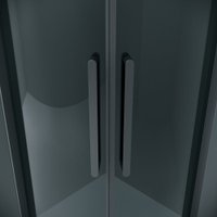 Душевой уголок Grossman Classic 90x90x195 301.K33.04.9090.21.00 (черный матовый/прозрачное стекло)