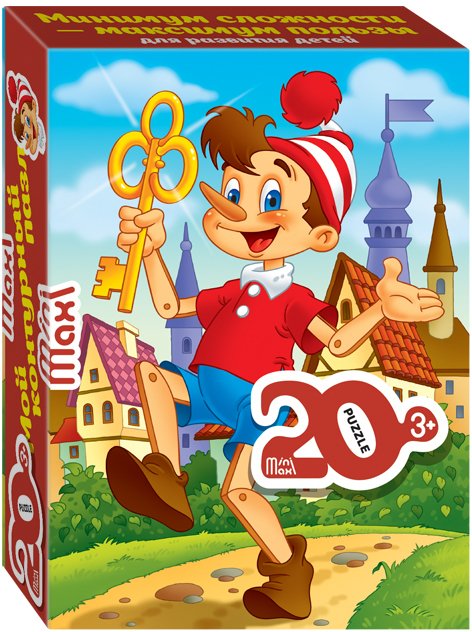 

Мозаика/пазл Step Puzzle Mini-maxi Буратино 88001 (20 эл)