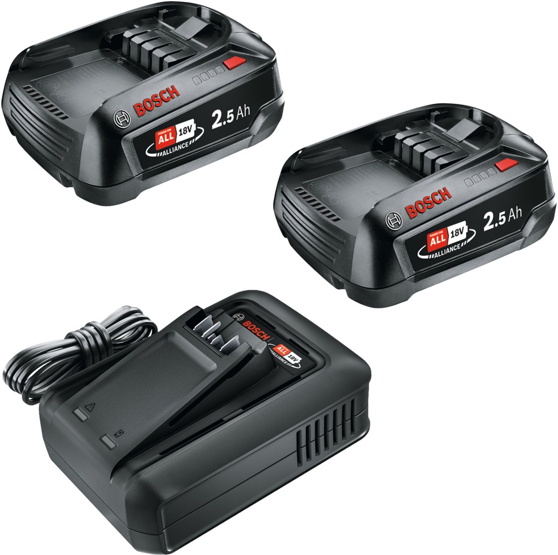 

Аккумулятор с зарядным устройством Bosch 1600A031T5 (18В/2x2.5 Ah + 18В)