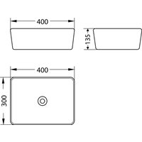 Умывальник Lauter 21674B + клапан 21190CH