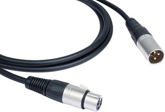Кабель Kramer Electronics XLR - XLR C-XLQM/XLQF-15 (4.6 м, черный)