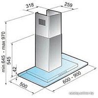 Кухонная вытяжка Korting KHC6956X