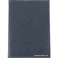 Обложка для паспорта Poshete 604-117LG-NBW (синий)