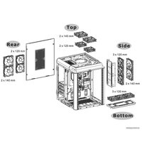 Корпус Thermaltake Level 20 HT Snow Edition CA-1P6-00F6WN-00