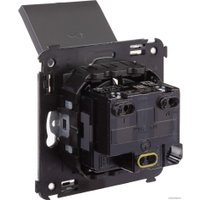 Розетка DKC Avanti 4412013 (черный матовый)