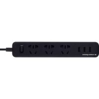 Удлинитель Xiaomi Mi Power Strip 3 (3 USB, черный, китайская версия)