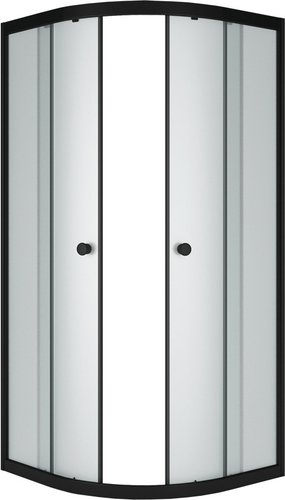 Душевой уголок Метакам Classic Black 90x90 ШПS_013571 (матовое стекло)