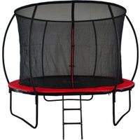 Батут GoUP Luxury 8FT (с сеткой и лестницей, красный)
