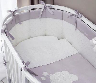 

Постельное белье Perina Бамбино Oval 125х75 6 предметов (грей)