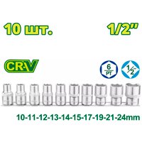 Набор головок слесарных Dyllu DTST2410 (10 шт)